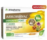 Arkoroyal Immunité Fort Solution Buvable 20 Ampoules/10ml à LA TESTE DE BUCH